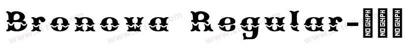 Bronova Regular字体转换